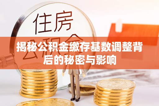 樊城揭秘公积金缴存基数调整背后的秘密与影响