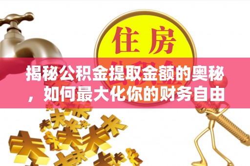 樊城揭秘公积金提取金额的奥秘，如何最大化你的财务自由