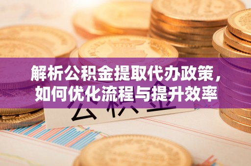 樊城解析公积金提取代办政策，如何优化流程与提升效率