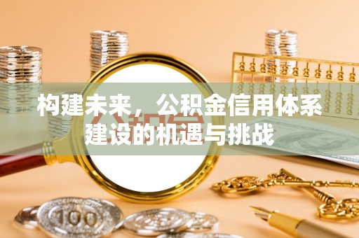 樊城构建未来，公积金信用体系建设的机遇与挑战