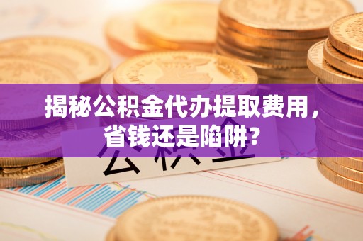樊城揭秘公积金代办提取费用，省钱还是陷阱？