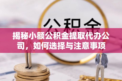 樊城揭秘小额公积金提取代办公司，如何选择与注意事项
