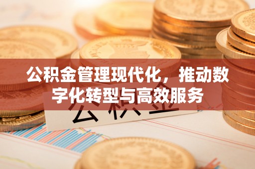 樊城公积金管理现代化，推动数字化转型与高效服务