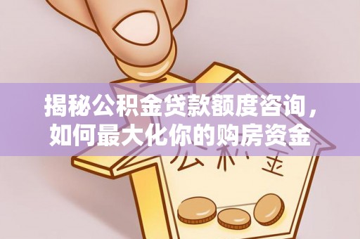 樊城揭秘公积金贷款额度咨询，如何最大化你的购房资金