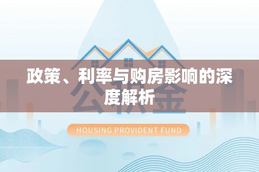 樊城政策、利率与购房影响的深度解析