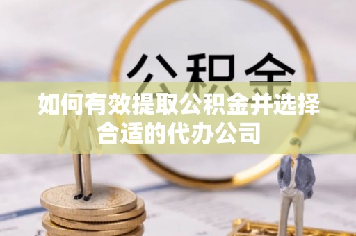 樊城如何有效提取公积金并选择合适的代办公司